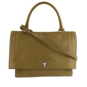 Givenchy Olive Leather Convertible Satchel